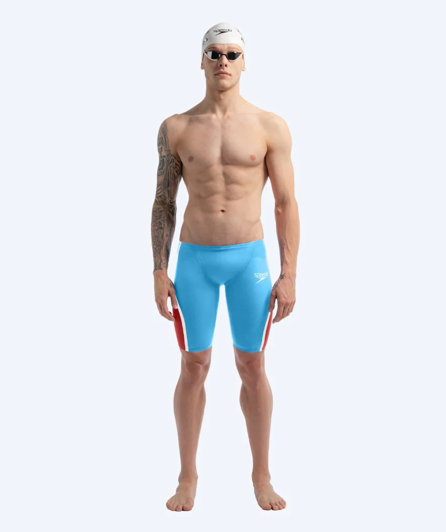 Speedo kąpielówki na zawody dla mężczyzn - LZR Pure Intent 2.0 - Niebiesko/czerwone - Image 4