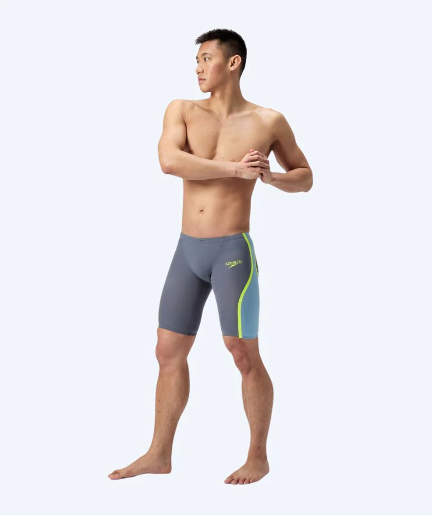 Speedo kąpielówki na zawody dla mężczyzn - LZR Pure Intent 2.0 - Szary/żółty - Image 3