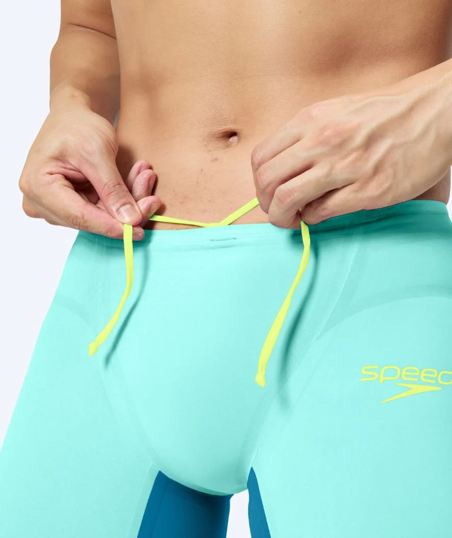 Speedo kąpielówki na zawody dla mężczyzn - LZR Pure Valor 2.0 - Jasnoniebieski/ciemnoniebieski - Image 4