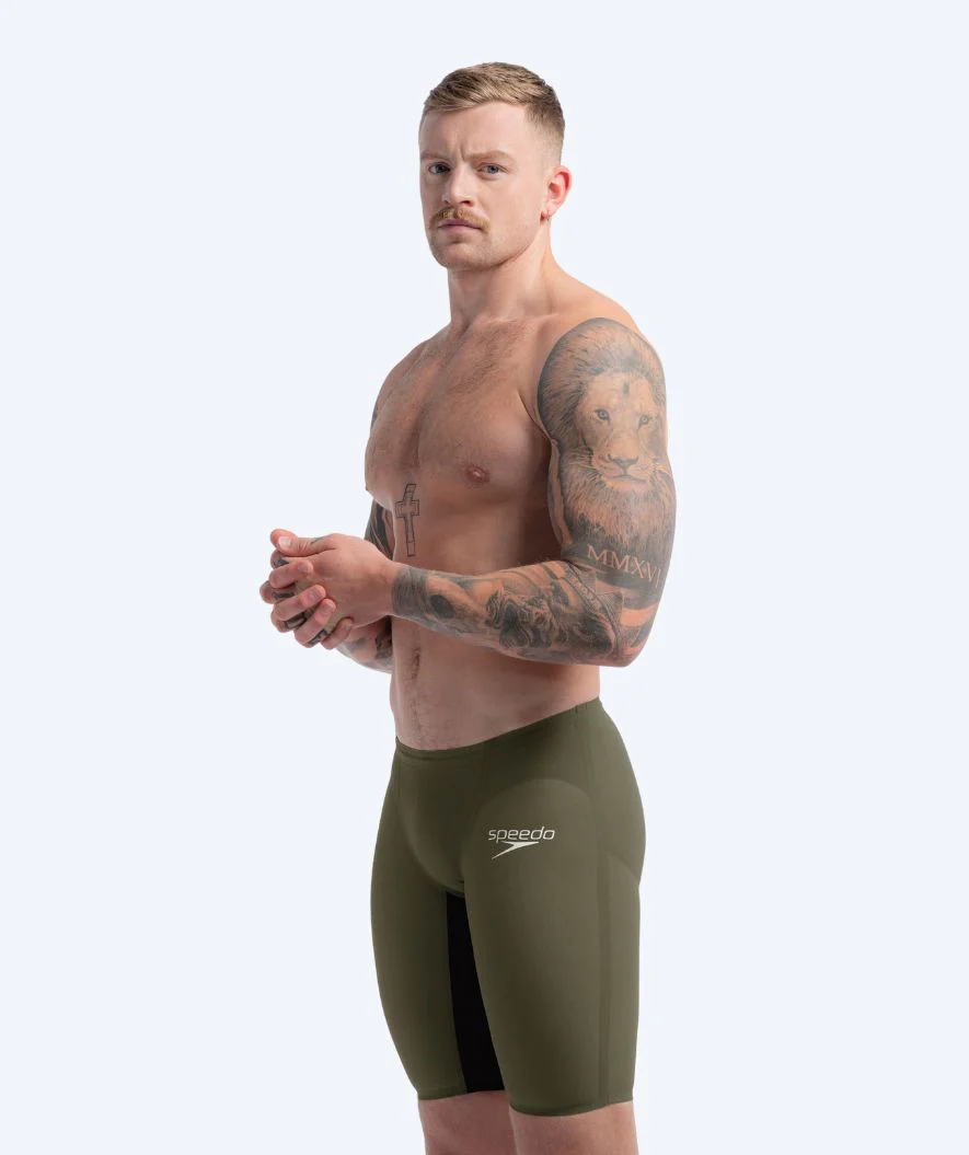 Speedo kąpielówki na zawody dla mężczyzn - LZR Pure Valor 2.0 - Zielono/czarne - Image 3