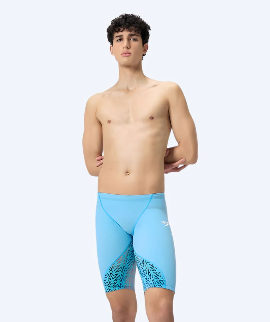 Speedo kąpielówki na zawody dla mężczyzn - LZR Ignite - Niebieski/Pomarańczowy - Image 3