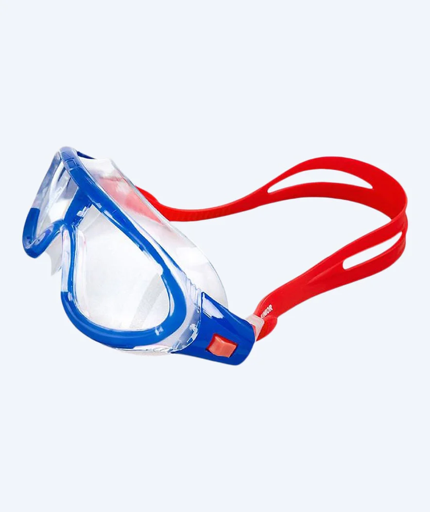 Speedo maska do pływania dla dzieci (6-14) - Biofuse Rift - Jasnoniebieska/czerwona - Image 2