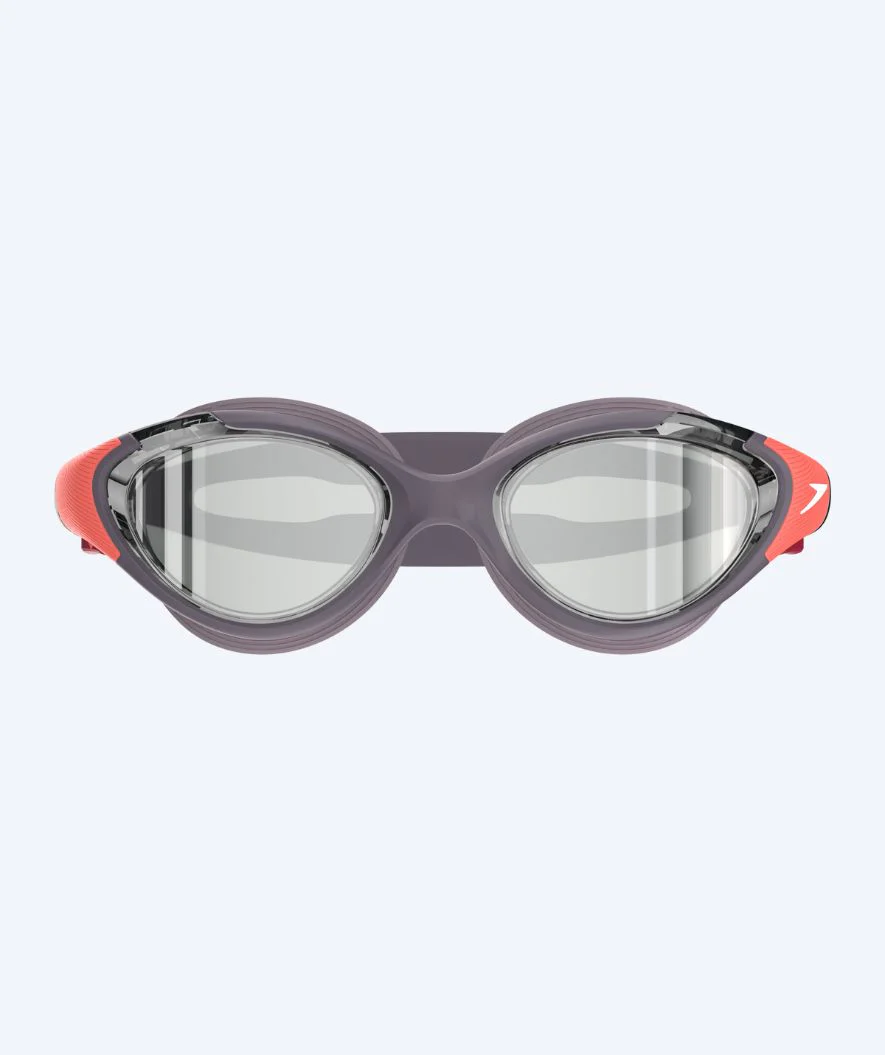 Speedo okulary do pływania damskie treningowe - Biofuse 2.0 Mirror - Fioletowe/pomarańczowe - Image 2