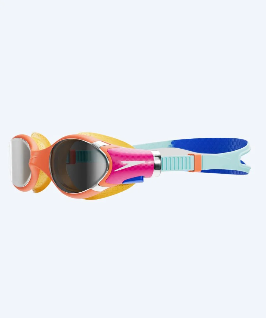 Speedo okulary do pływania dla dzieci (6-14) - Biofuse 2.0 Mirror - Pomarańczowy/ciemnoniebieski - Image 3