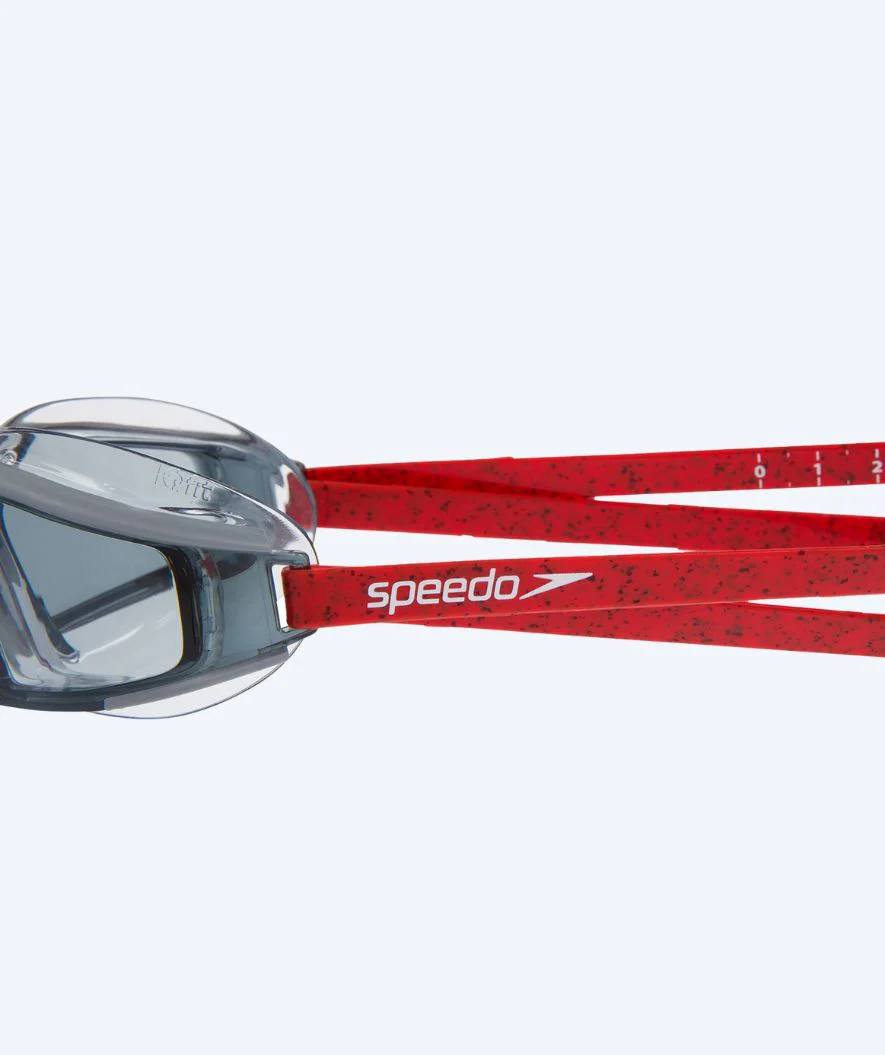 Speedo okulary do pływania na wodach otwartych - AquaPulse Max 2 - Szary/czerwony - Image 3