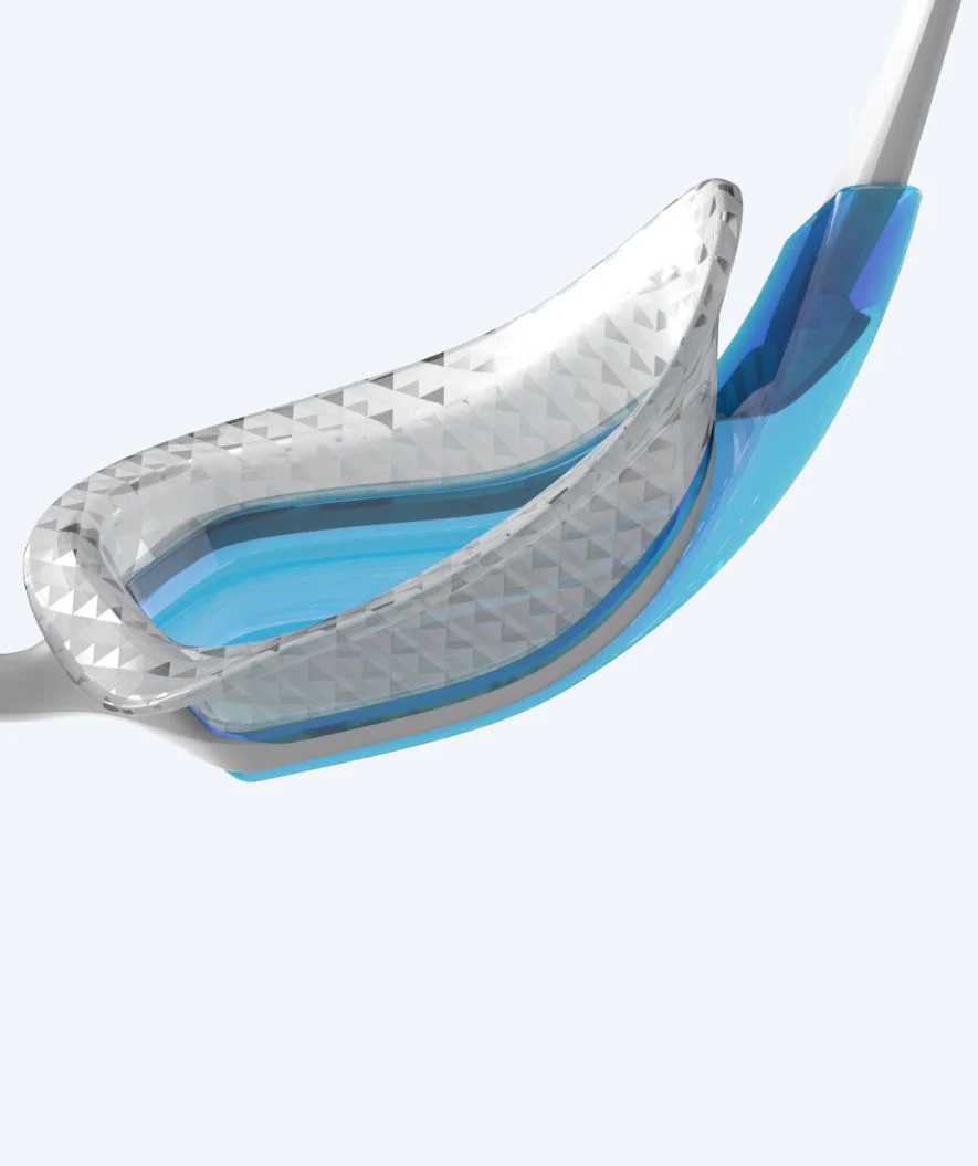 Speedo okulary do pływania na wodach otwartych - AquaPulse Pro - Biały/niebieski - Image 4