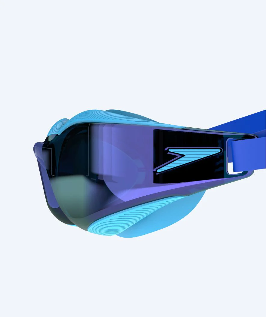 Speedo okulary do pływania na zawody dla dzieci (6-14) - Fastskin Hyper Elite Mirror - Niebieski - Image 4