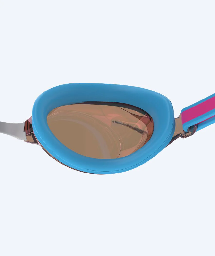 Speedo okulary do pływania na zawody dla dzieci (6-14) - Vanquisher 3.0 Mirrored - Jasnoróżowy/brązowy metaliczny - Image 3