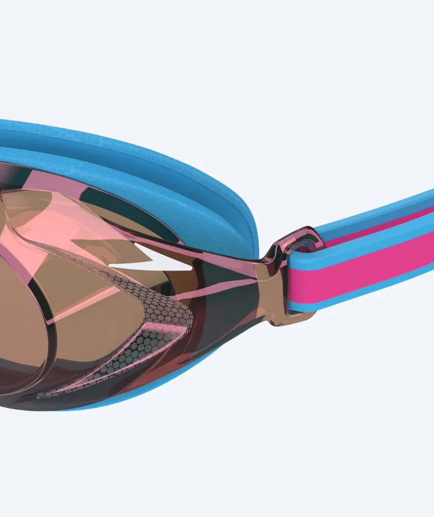 Speedo okulary do pływania na zawody dla dzieci (6-14) - Vanquisher 3.0 Mirrored - Jasnoróżowy/brązowy metaliczny - Image 4