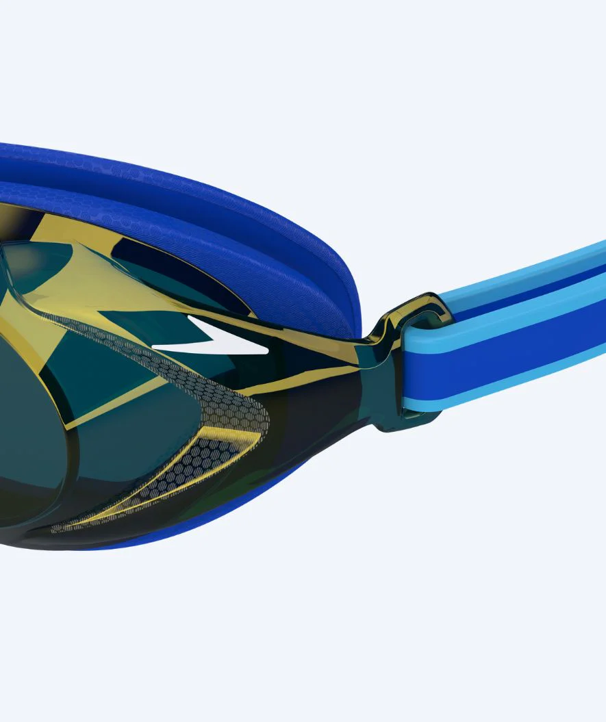Speedo okulary do pływania na zawody dla dzieci (6-14) - Vanquisher 3.0 Mirrored - Niebieski/złoty - Image 4