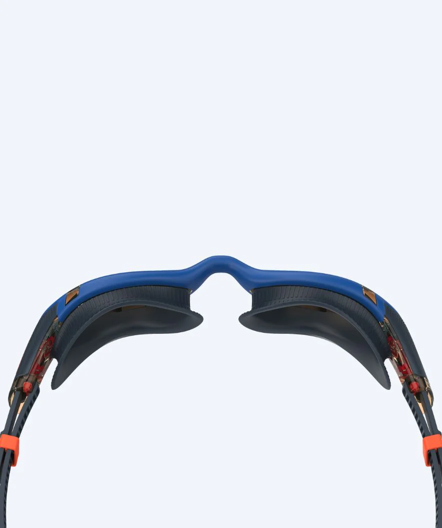Speedo okulary do pływania treningowe - Biofuse 2.0 - Ciemnoniebieskie/pomarańczowe - Image 2