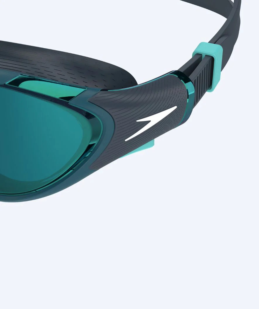 Speedo okulary do pływania treningowe - Biofuse 2.0 Mirror - Ciemnoniebieskie/zielone - Image 5