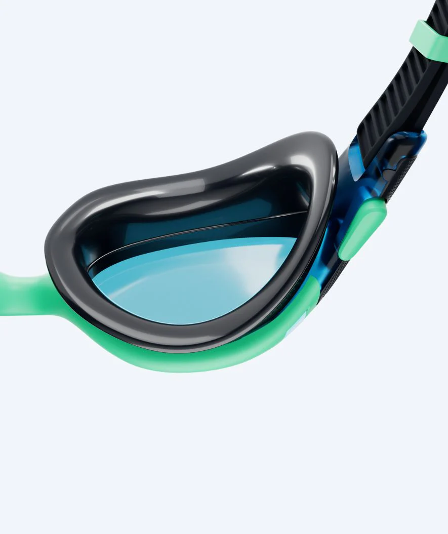 Speedo okulary do pływania treningowe - Biofuse 2.0 - Czarne/niebieskie - Image 4