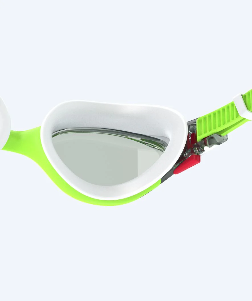 Speedo okulary do pływania treningowe - Biofuse 2.0 - Zielone/srebrne - Image 3