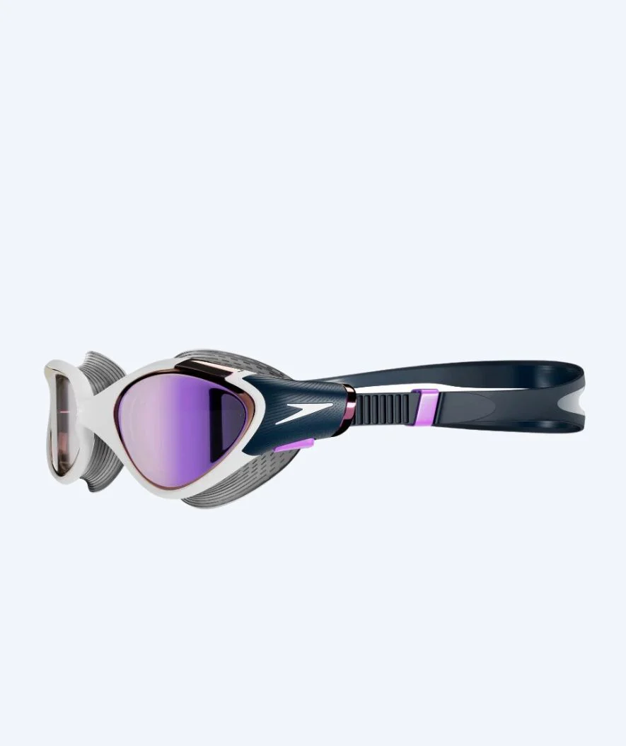 Speedo okulary do pływania treningowe damskie - Biofuse 2.0 Mirror - Ciemnoniebieskie/fioletowe - Image 3