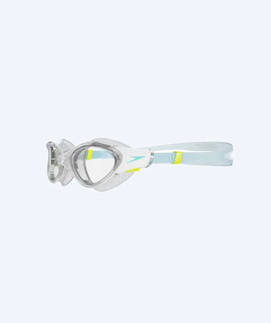 Speedo okulary do pływania treningowe damskie - Biofuse 2.0 - Przezroczyste/niebieskie - Image 2