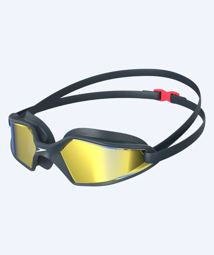 Speedo okulary pływackie treningowe - Hydropulse - Granatowy/złoty (Lustrzana soczewka) - Image 2