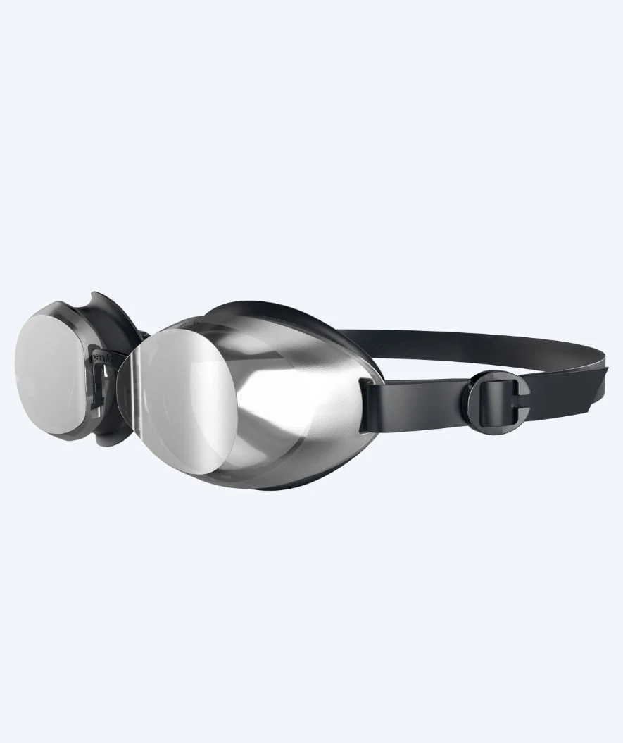 Speedo okulary pływackie treningowe - Jet 2.0 - Czarny/srebrny (lustrzana soczewka) - Image 3