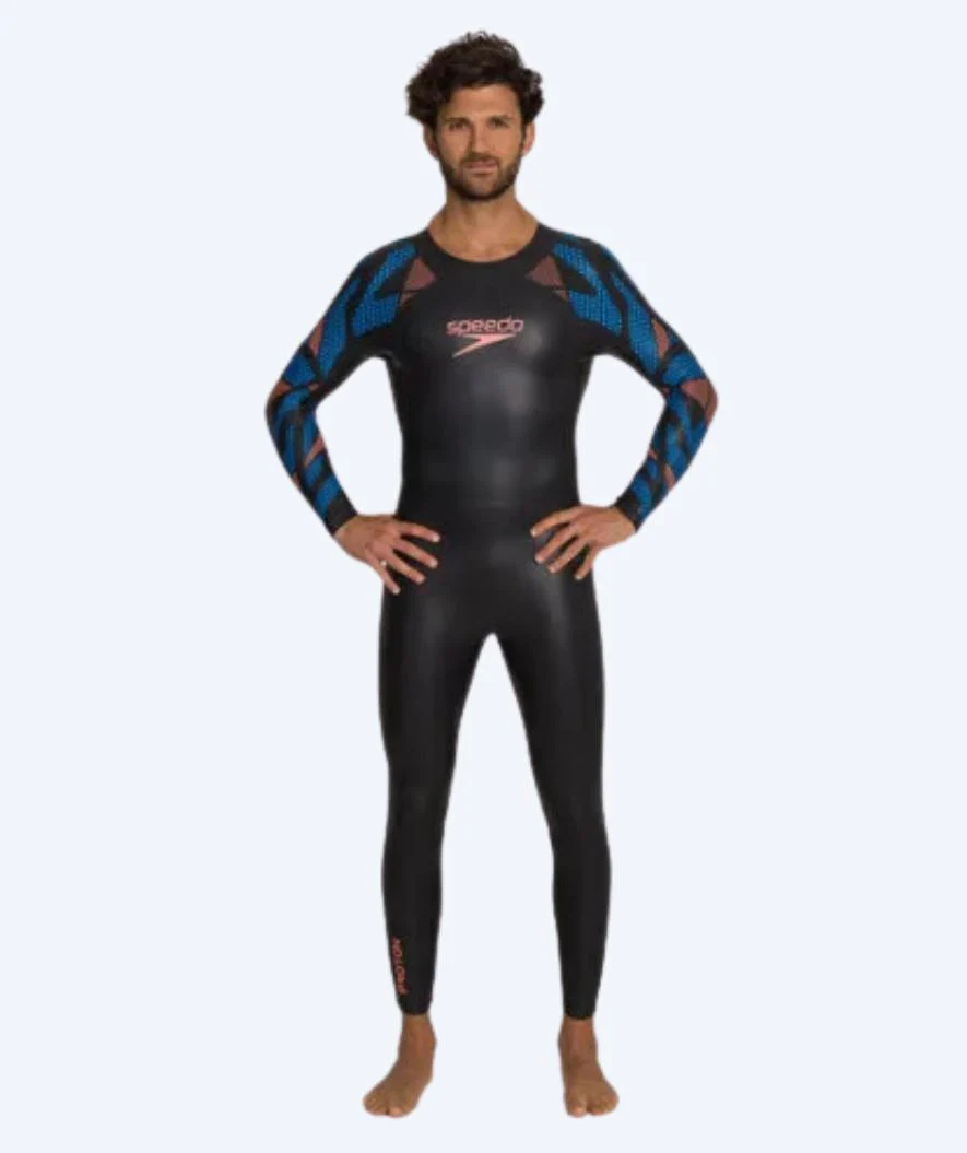 Speedo pianka do pływania męska - Proton - Czarna/niebieska - Image 2