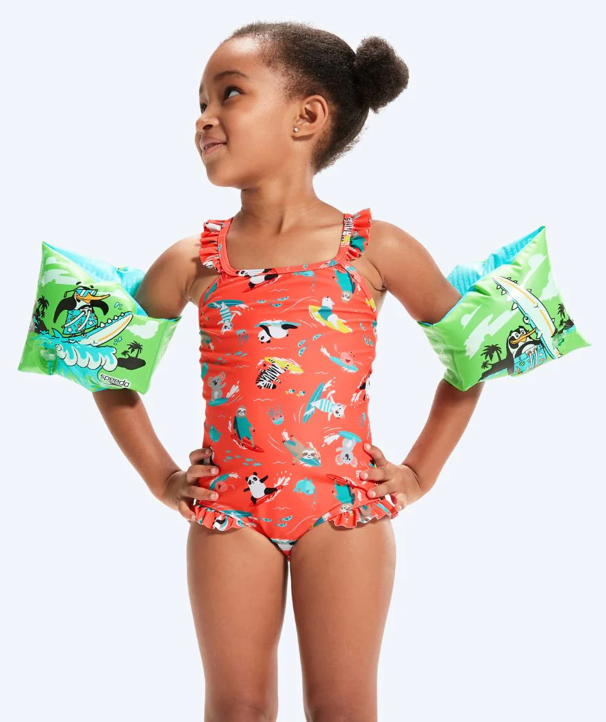 Speedo rękawki do pływania dla dzieci (2-6) - Character Printed - Zielony/niebieski - Image 2