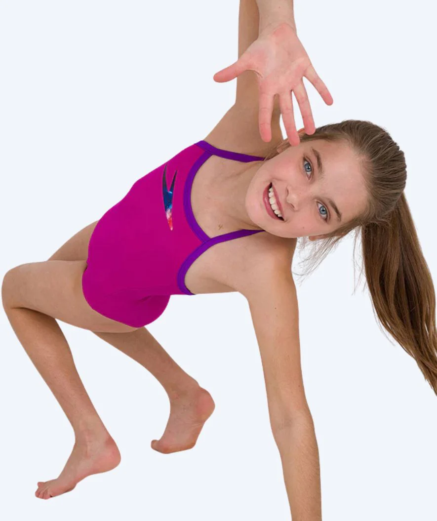 Speedo strój kąpielowy dla dziewczynek - Boom Placement Thinstrap - Fioletowy/niebieski - Image 3