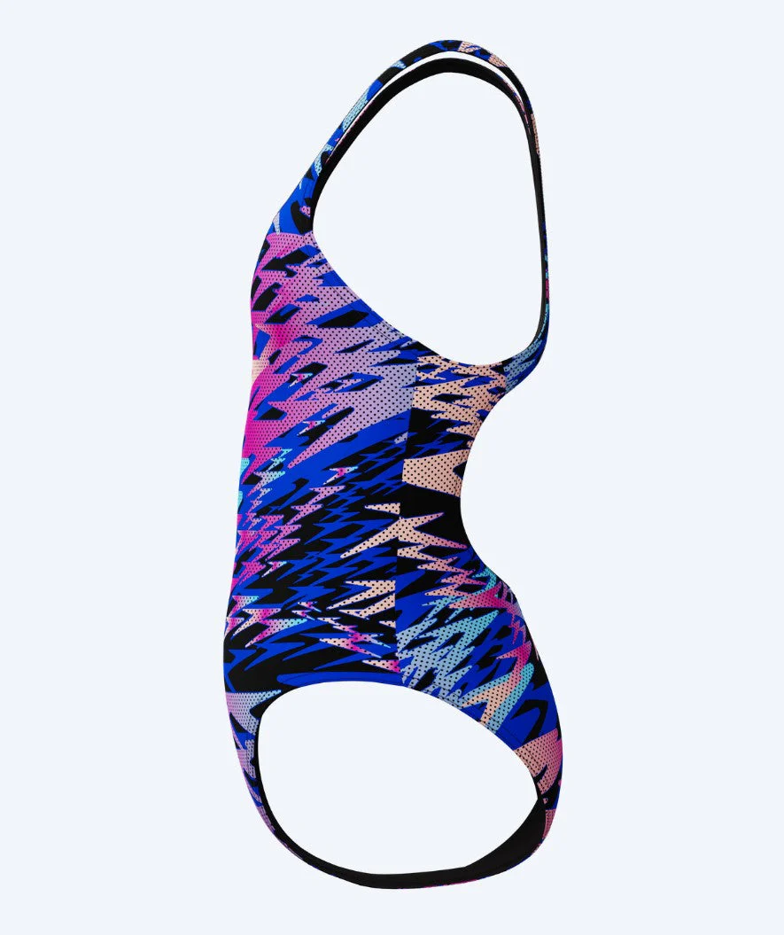Speedo strój kąpielowy dla dziewczynek - Hyperboom Print Medalist - Niebieski/Różowy - Image 3