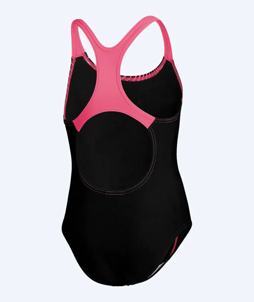 Speedo strój kąpielowy dla dziewczynek - Medley Logo Medalist - Czarny/jasnoróżowy - Image 7