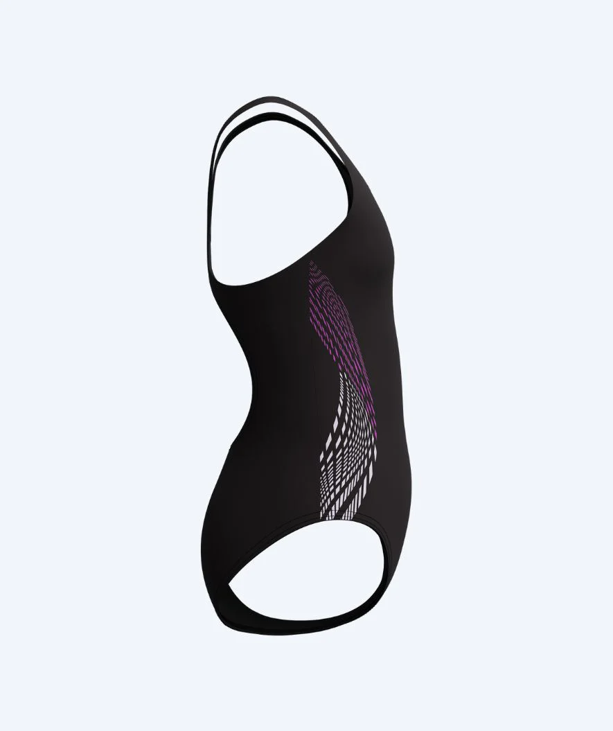 Speedo strój kąpielowy dla dziewczynek - Placement Muscleback - Czarny/różowy - Image 3
