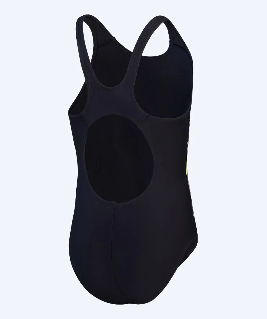 Speedo strój kąpielowy dla dziewczynek - Plastisol Placement Muscleback - Czarny/fioletowy - Image 2