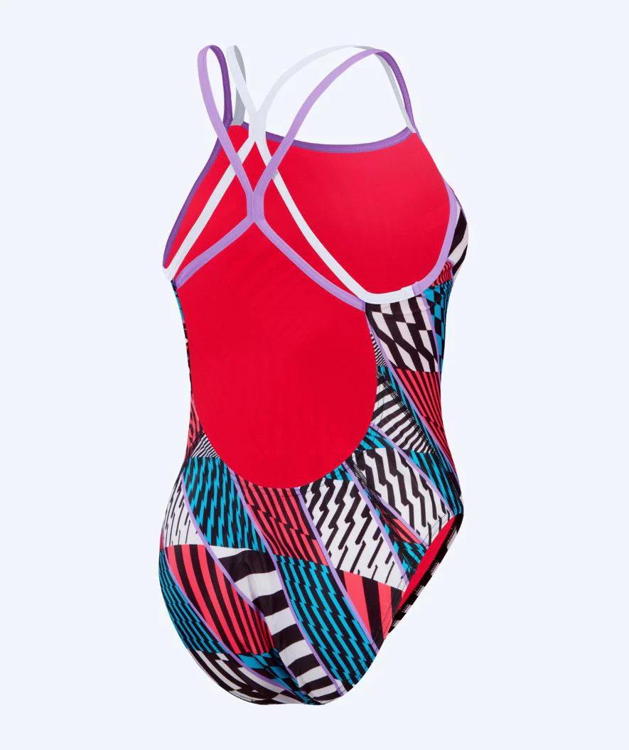 Speedo strój kąpielowy dla kobiet - Allover Digital Starback - Czerwony/niebieski - Image 5