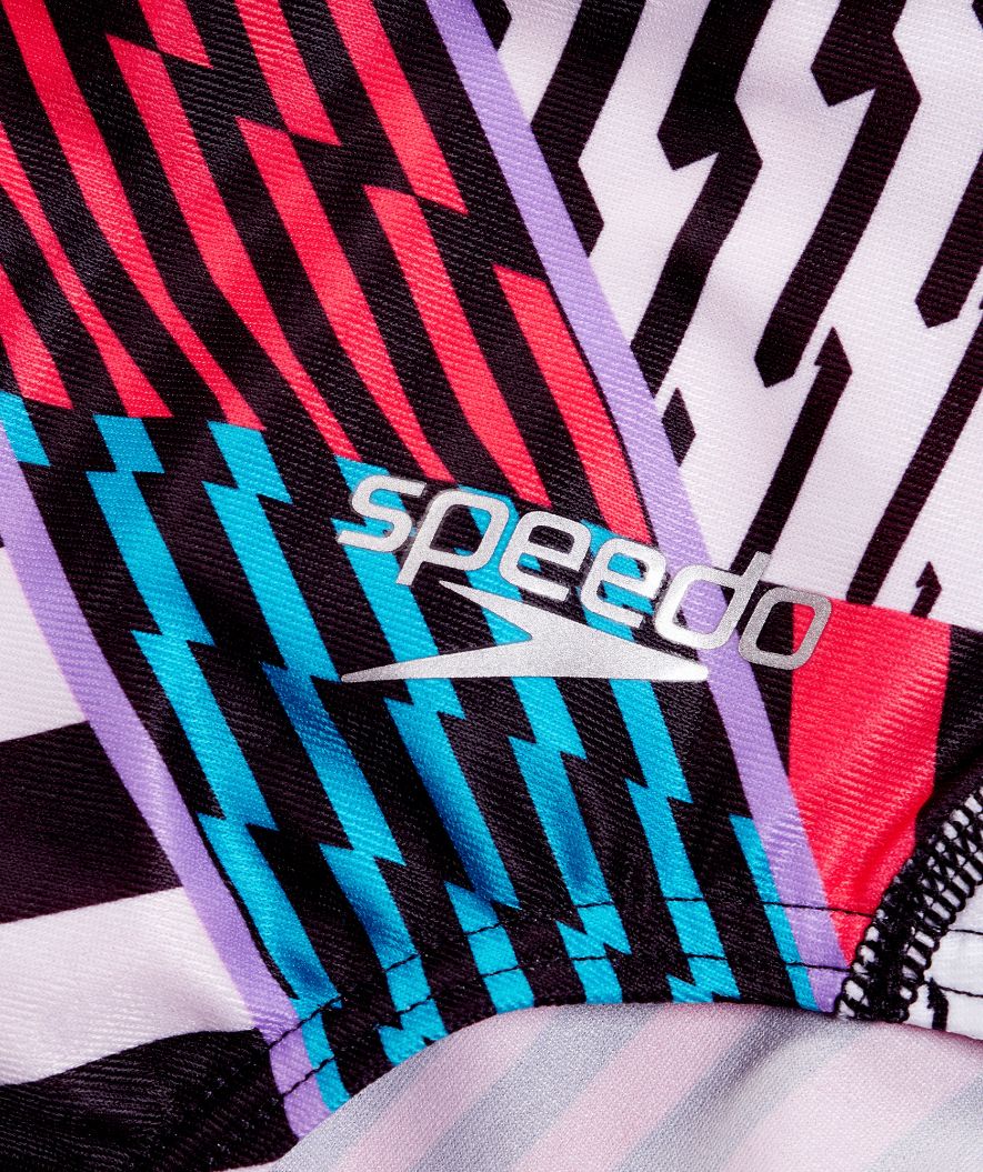 Speedo strój kąpielowy dla kobiet - Allover Digital Starback - Czerwony/niebieski - Image 6