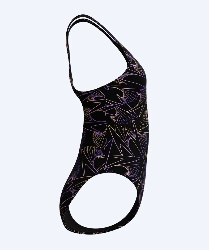 Speedo strój kąpielowy dla kobiet - Hyperboom Allover Medalist - Czarny/fioletowy - Image 10