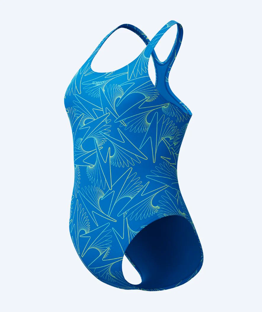 Speedo strój kąpielowy dla kobiet - Hyperboom Allover Medalist - Niebieski/zielony - Image 8