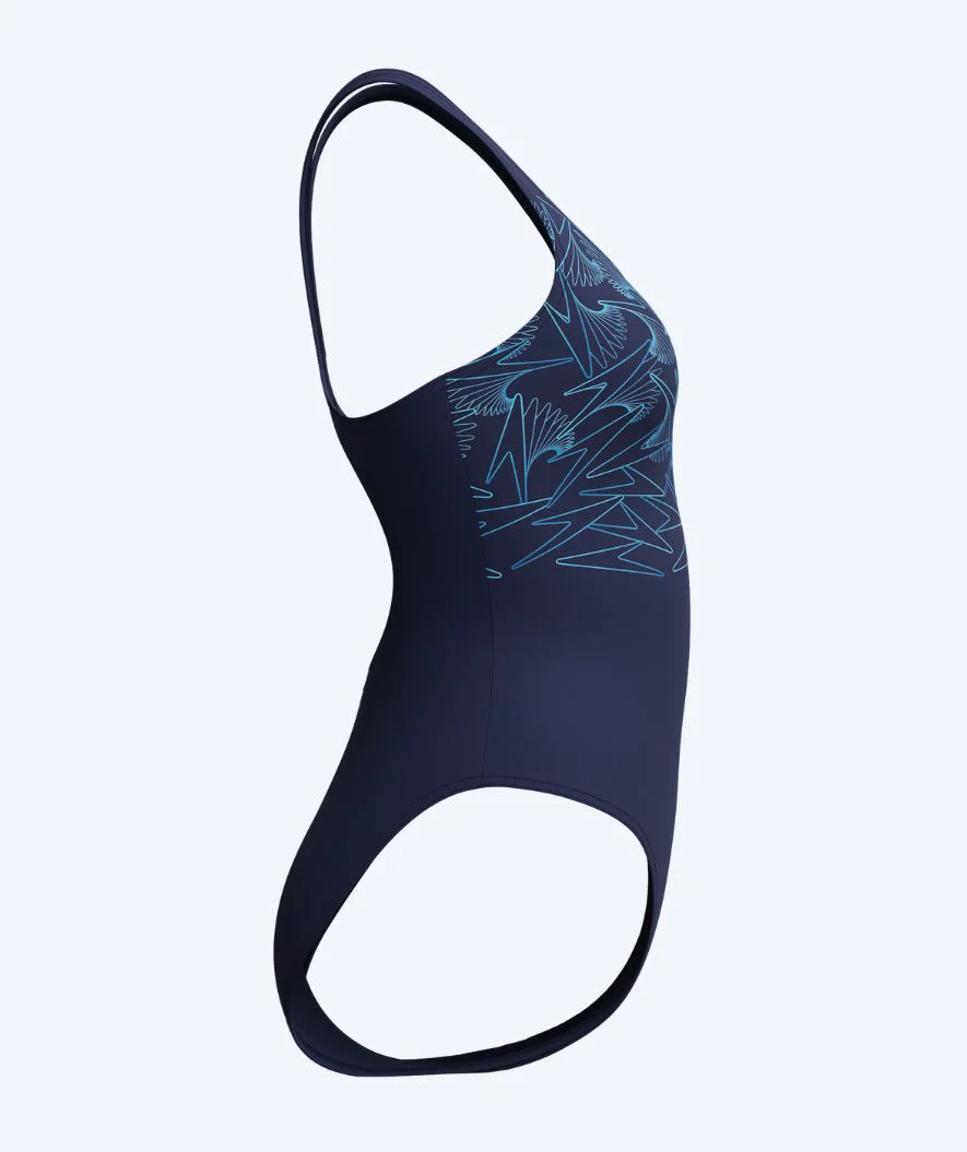 Speedo strój kąpielowy dla kobiet - Hyperboom Placement Muscleback - Ciemnoniebieski/jasnoniebieski - Image 10