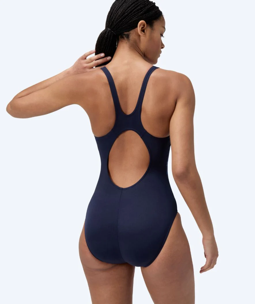 Speedo strój kąpielowy dla kobiet - Hyperboom Placement Muscleback - Ciemnoniebieski/jasnoniebieski - Image 2