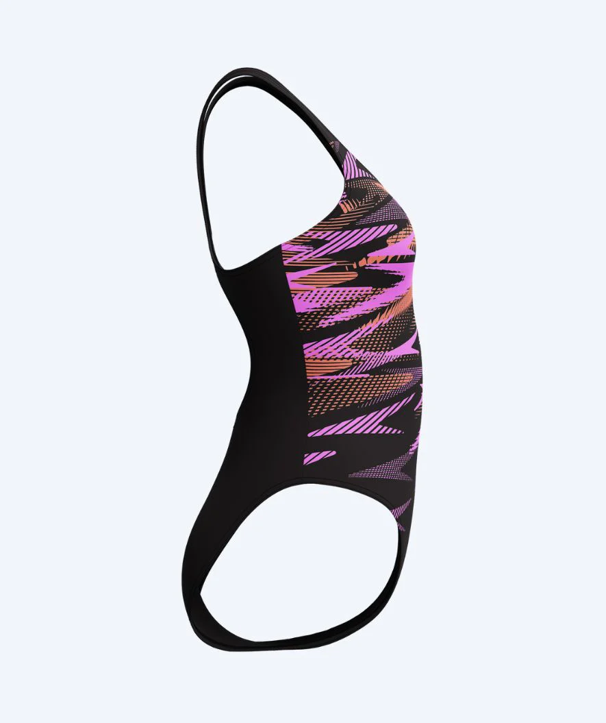 Speedo strój kąpielowy dla kobiet - Hyperboom Placement Muscleback - Czarny/różowy - Image 3