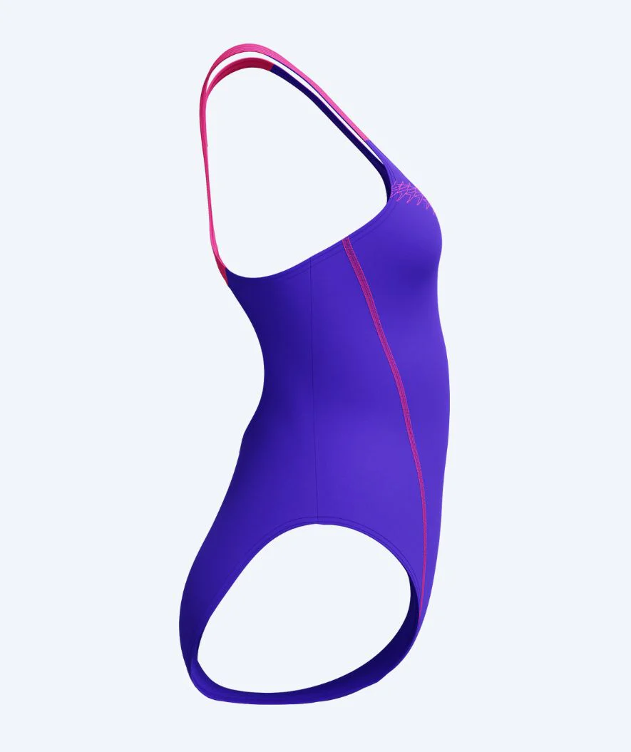 Speedo strój kąpielowy dla kobiet - Medley Logo - Fioletowy/różowy - Image 9