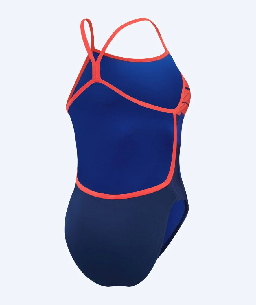 Speedo strój kąpielowy dla kobiet - Placement Digital V-Back - Ciemnoniebieski/czerwony - Image 5