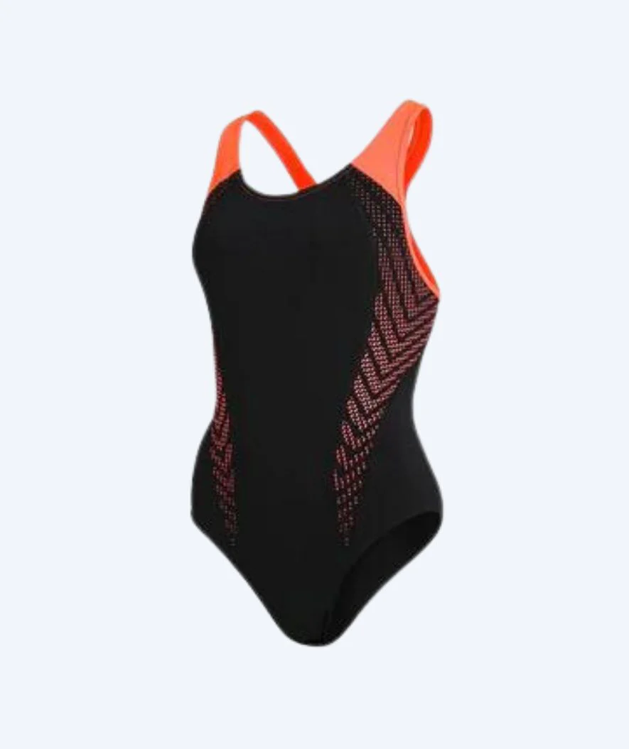 Speedo strój kąpielowy dla kobiet - Placement Laneback - Czarny - Image 5