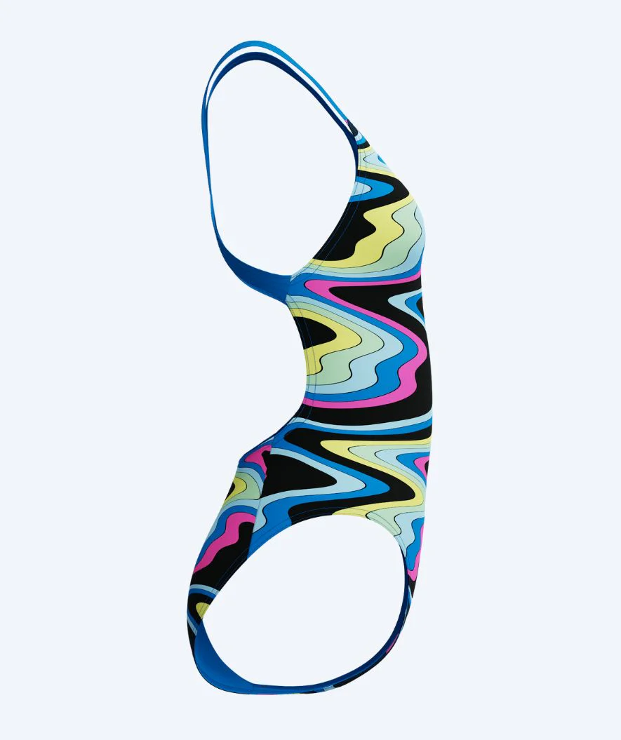 Speedo strój kąpielowy dla kobiet - Printed Leaderback - Czarny/niebieski - Image 9