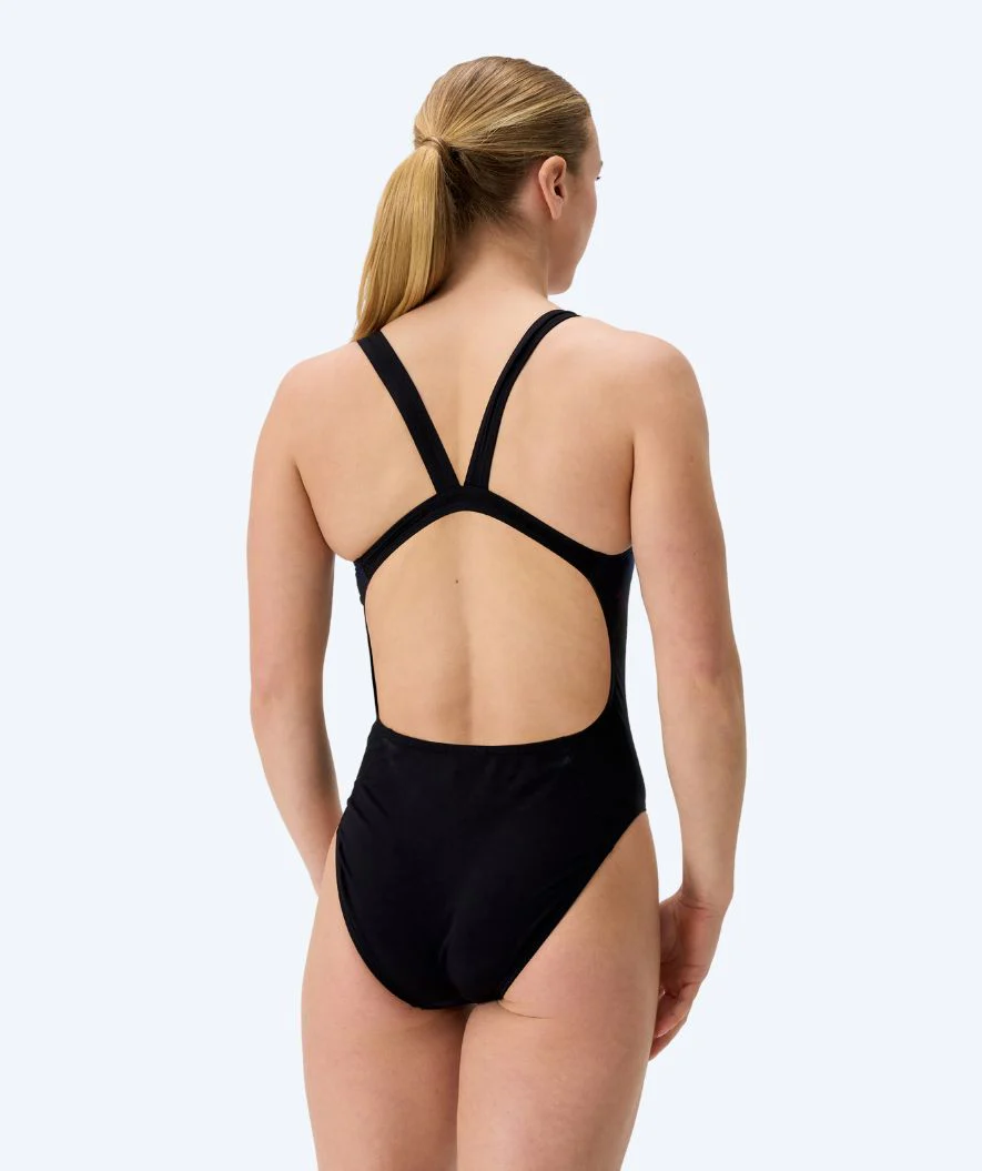 Speedo strój kąpielowy dla kobiet - Printed Leaderback - Czarny/różowy - Image 2