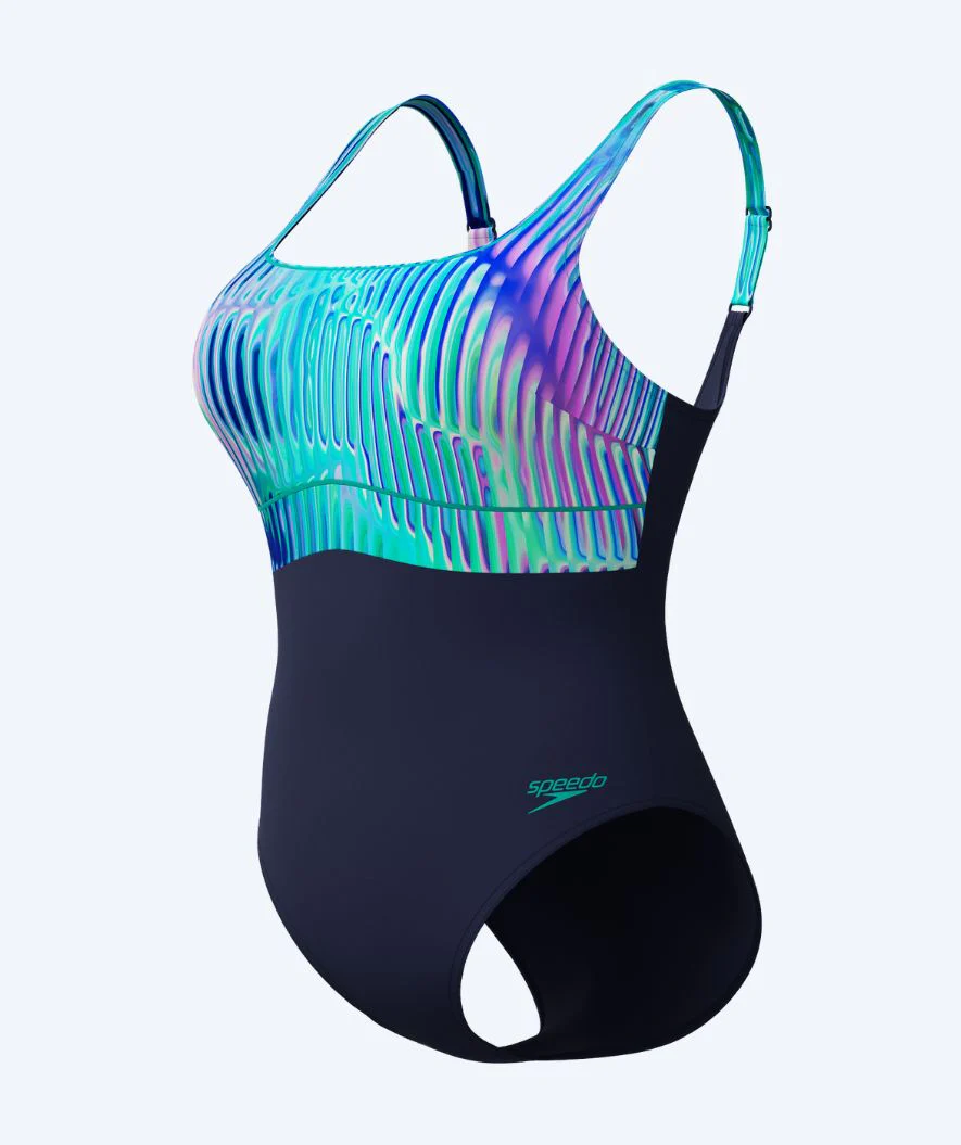 Speedo strój kąpielowy dla kobiet - Shaping ContourEclipse - Ciemnoniebieski/turkusowy - Image 6