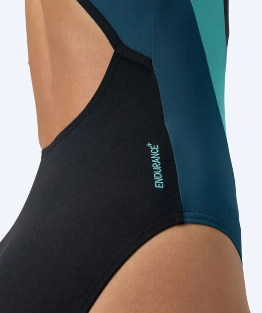 Speedo strój kąpielowy dla kobiet - Splice Cross Back - Czarny/ciemnoniebieski - Image 6