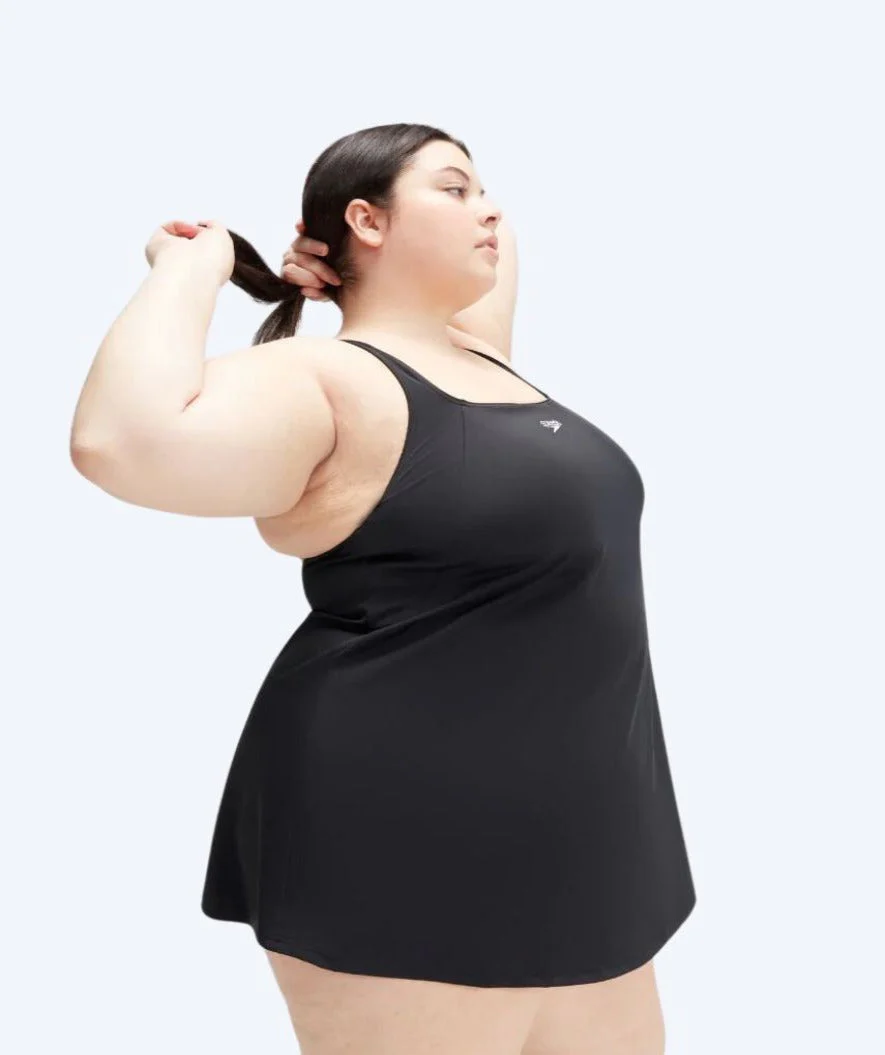 Speedo strój kąpielowy dla kobiet w dużym rozmiarze - Swim Dress - Czarny - Image 3
