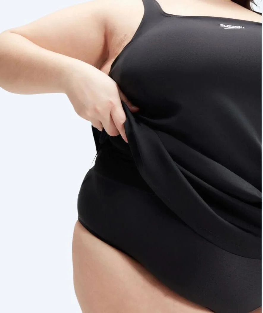 Speedo strój kąpielowy dla kobiet w dużym rozmiarze - Swim Dress - Czarny - Image 5