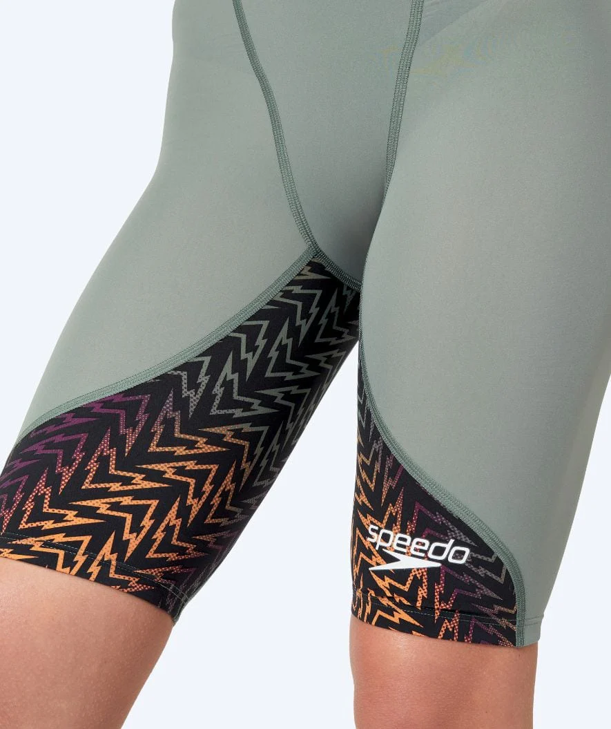 Speedo strój kąpielowy na zawody dla kobiet - LZR Ignite - Zielony/pomarańczowy - Image 7