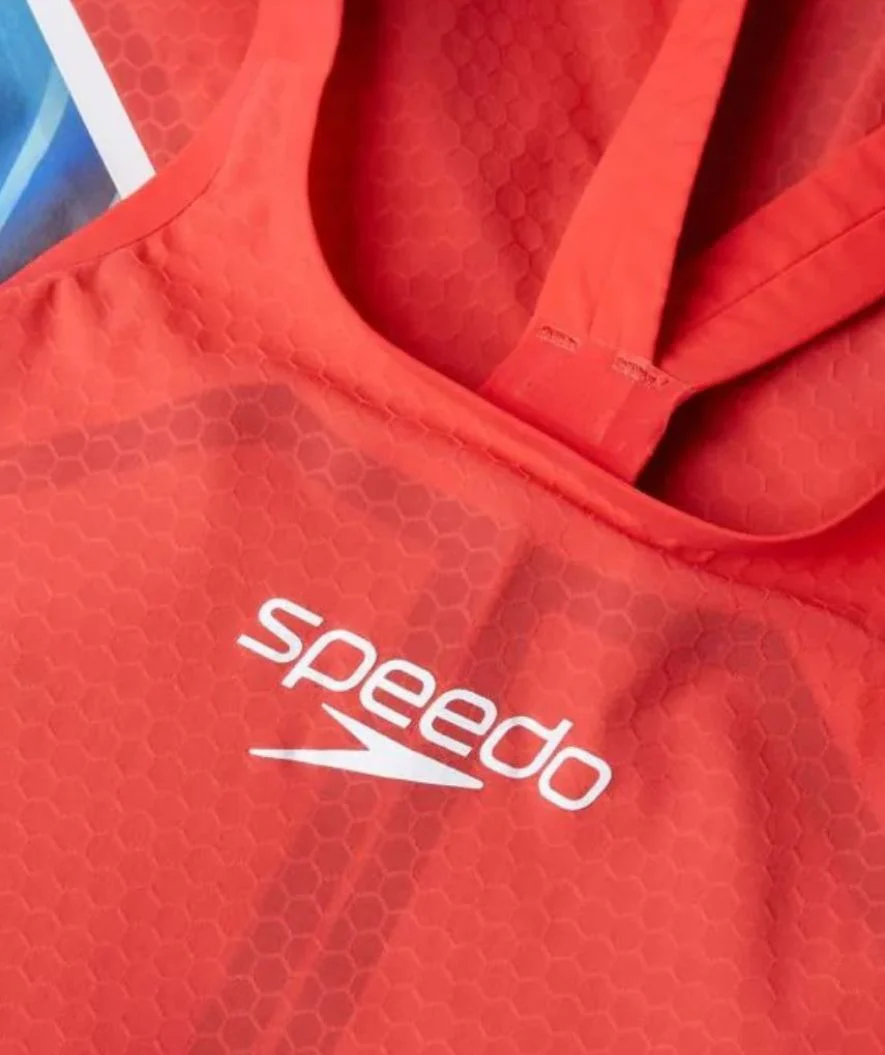Speedo strój kąpielowy na zawody dla kobiet - LZR Pure Intent 2.0 - Czerwony/wielokolorowy - Image 6