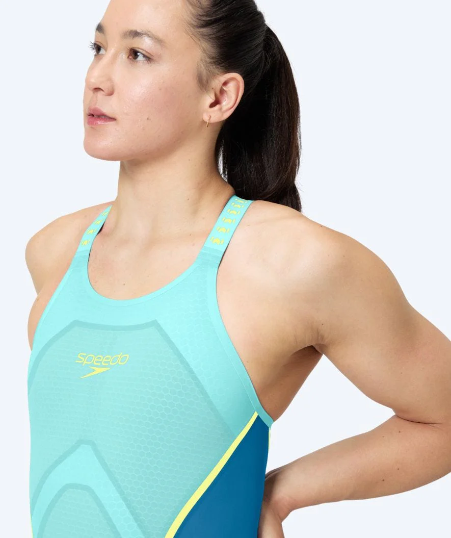 Speedo strój kąpielowy na zawody dla kobiet - LZR Pure Intent 2.0 - Jasnoniebieski/Ciemnoniebieski - Image 4