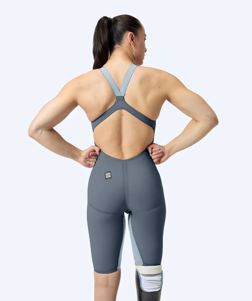 Speedo strój kąpielowy na zawody dla kobiet - LZR Pure Valor 2.0 - Szary/żółty - Image 2