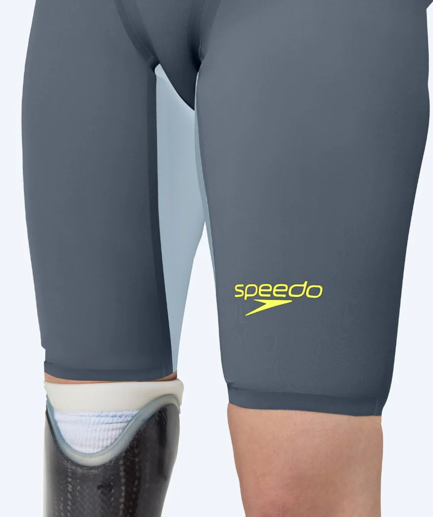 Speedo strój kąpielowy na zawody dla kobiet - LZR Pure Valor 2.0 - Szary/żółty - Image 7
